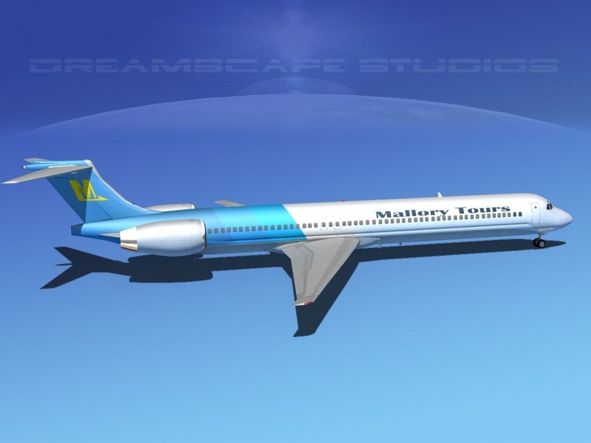 Douglas MD-80 Mallory Tours 3D model_4