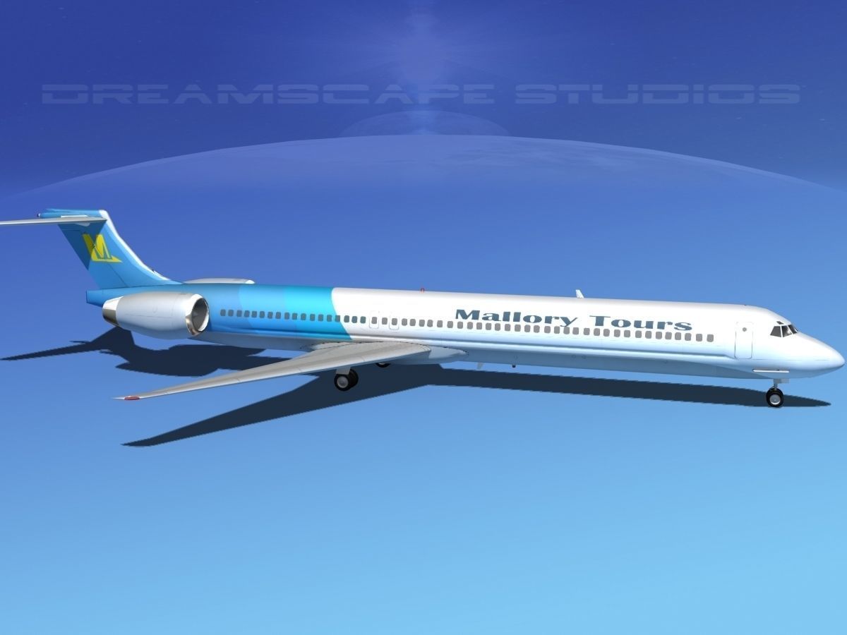 Douglas MD-80 Mallory Tours 3D model_3