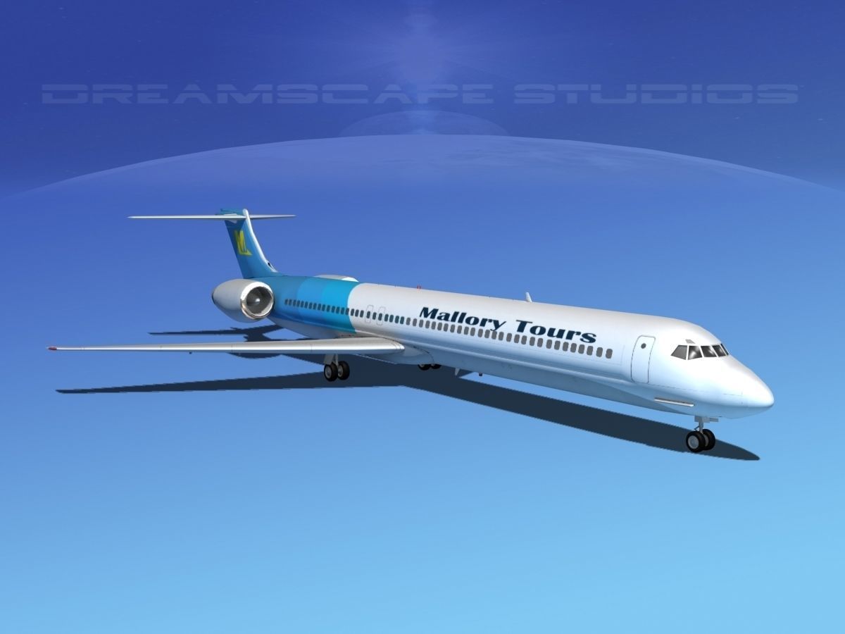Douglas MD-80 Mallory Tours 3D model_2