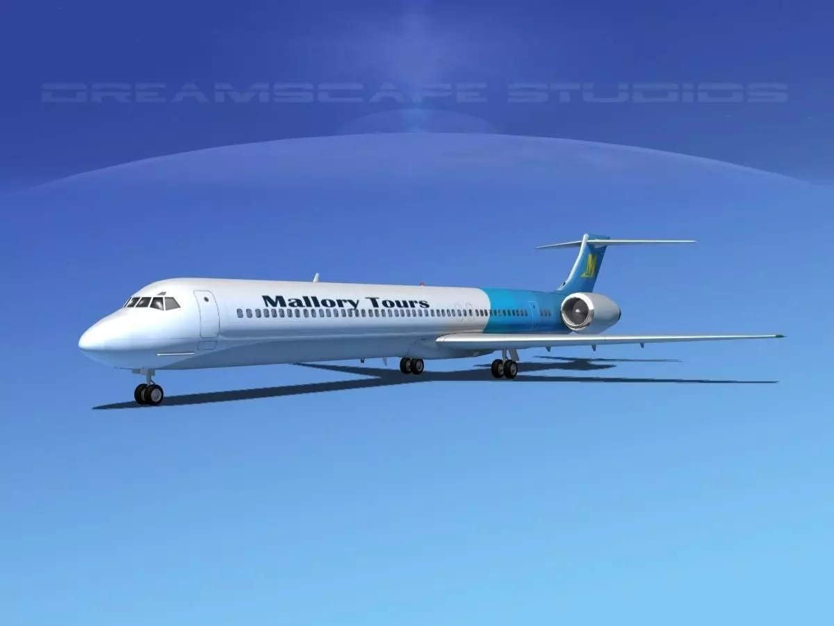 Douglas MD-80 Mallory Tours 3D model_0