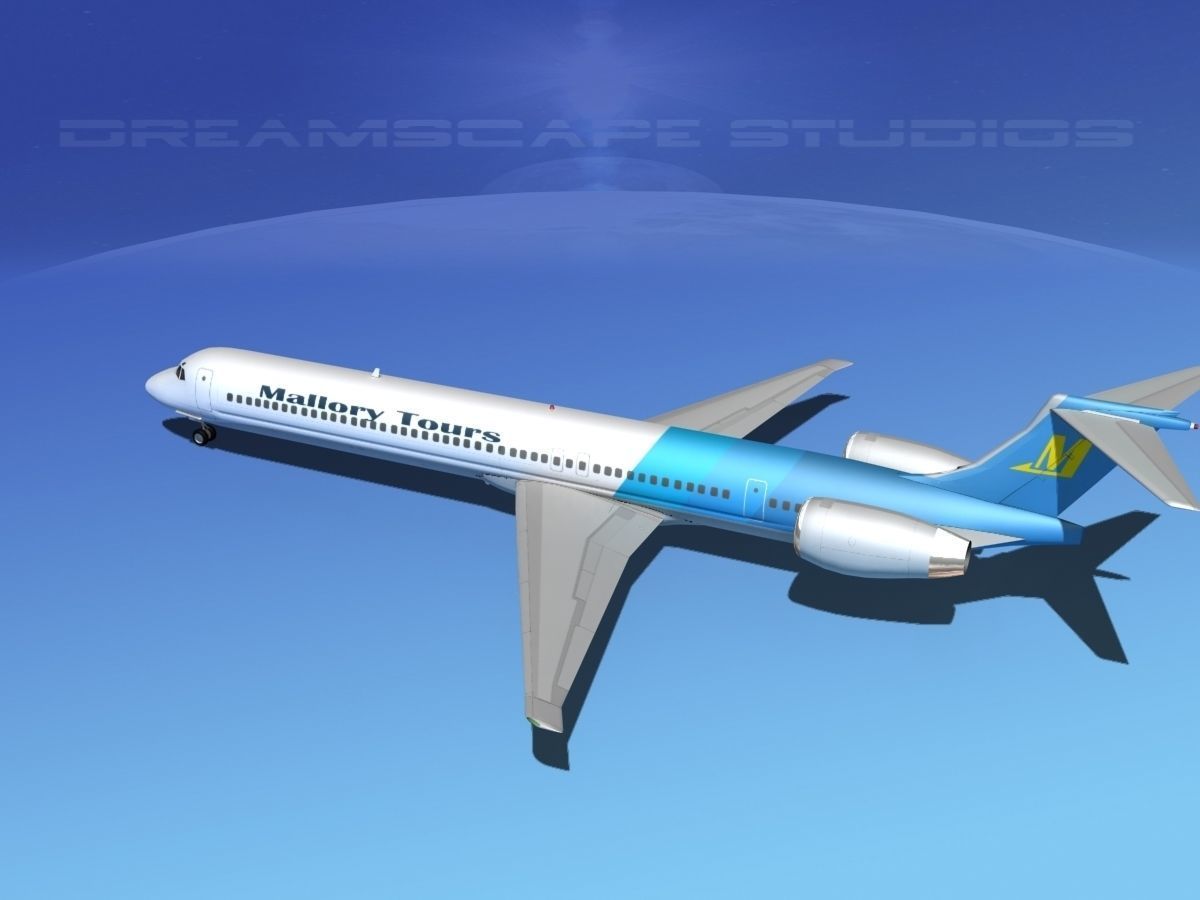 Douglas MD-80 Mallory Tours 3D model_8