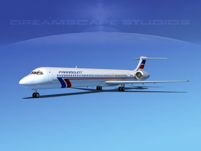 McDonnell Douglas MD80 Paramount 3D model