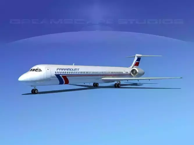 McDonnell Douglas MD80 Paramount 3D model