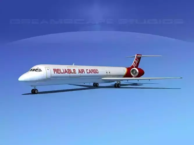 Douglas MD-80 Reliable Air Cargo 3D model