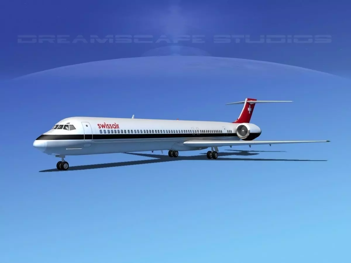 McDonnell Douglas MD-80 Swissair 3D model