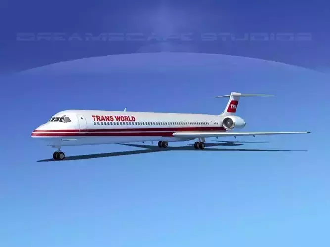Douglas MD-80 Trans World Airways 1 3D model