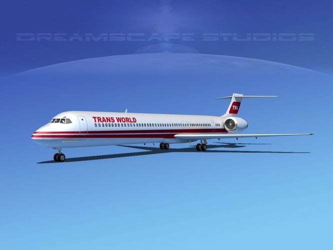 Douglas MD-80 Trans World Airways 1 3D model