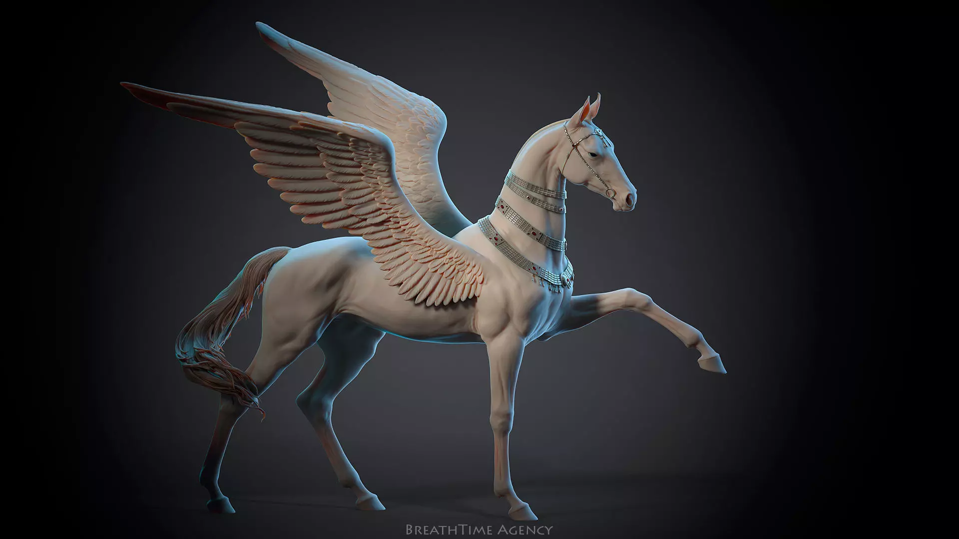 Akhal-Teke Pegasus I 3D Sculpting 3D print model