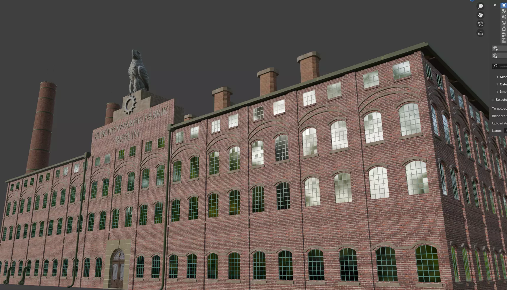1940 German Factory for game and printing 3D model