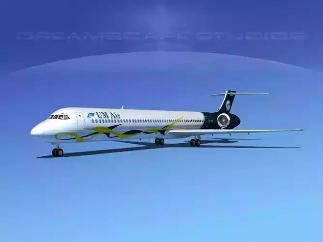 McDonnell Douglas MD80 UM Air 3D model