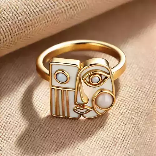 The most special Face Ring 3D print model