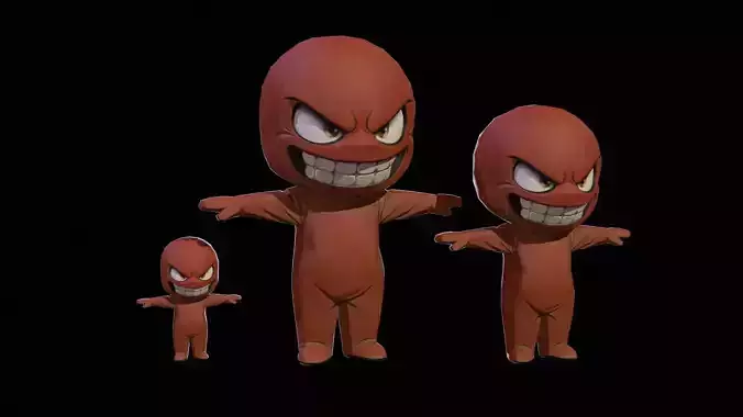 ChibiManiac2Pack1 Low-poly 3D model