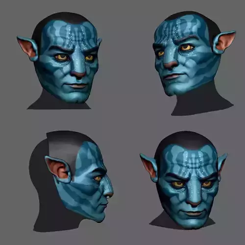 Jake Sully Avatar  Fire and Ash Cosplay 3D Print File