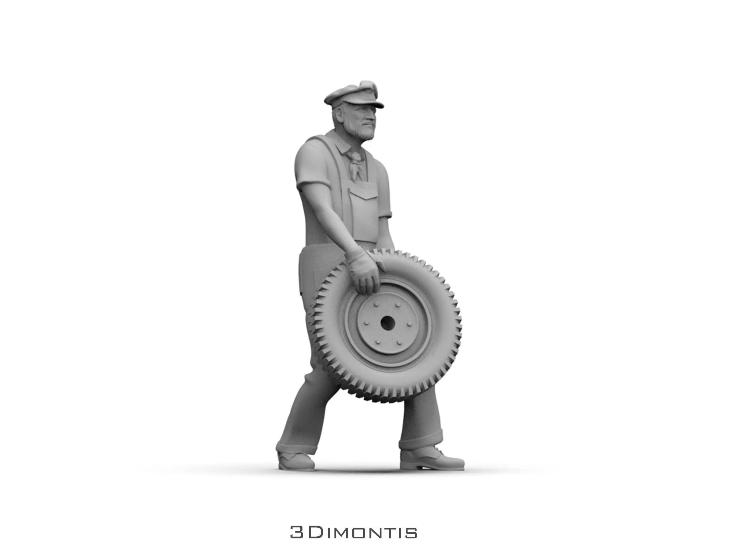 Gas Station Staff 3D print model