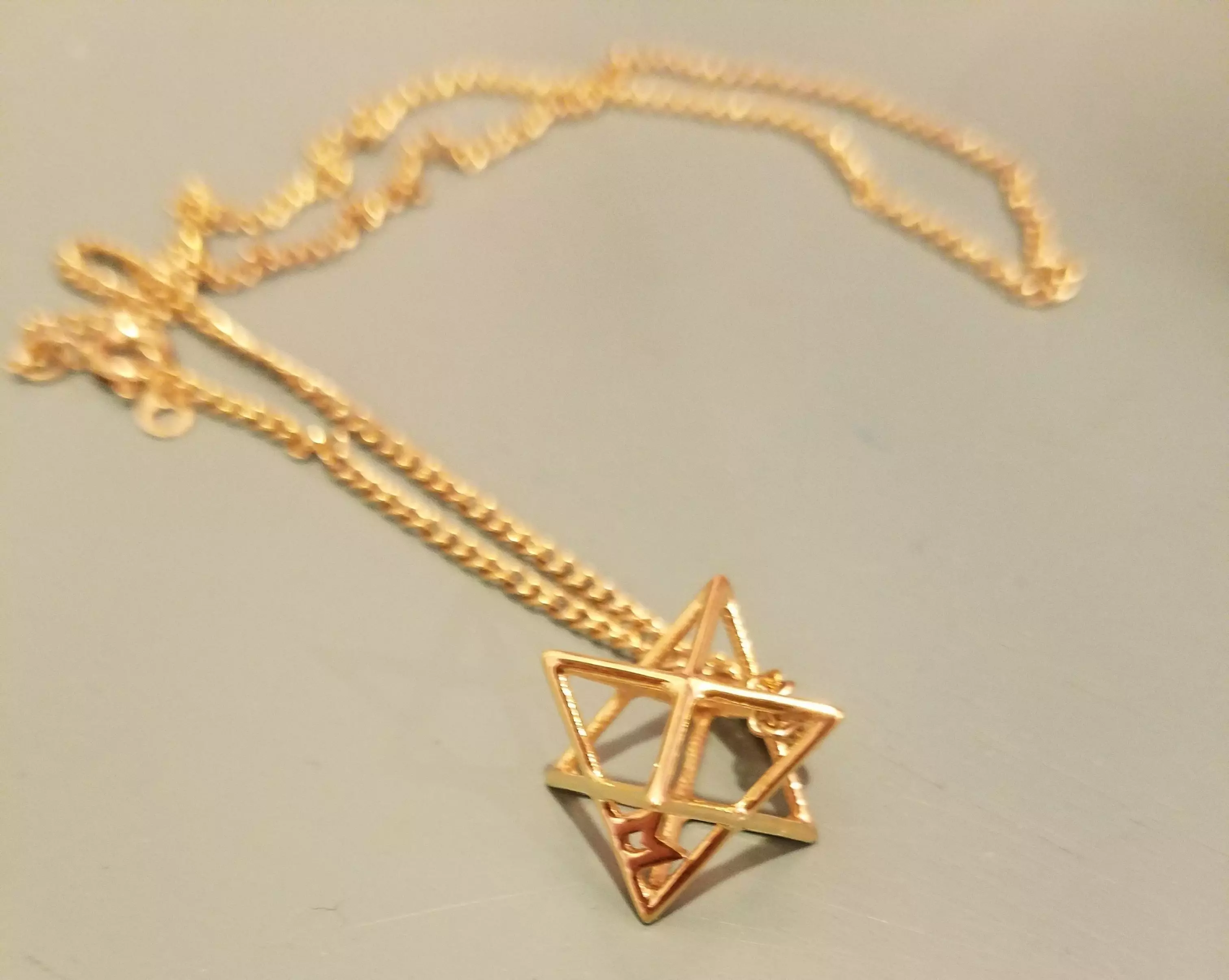 MILOSAURUS Tetrahedral 3D Star of David Pendant 3D print model