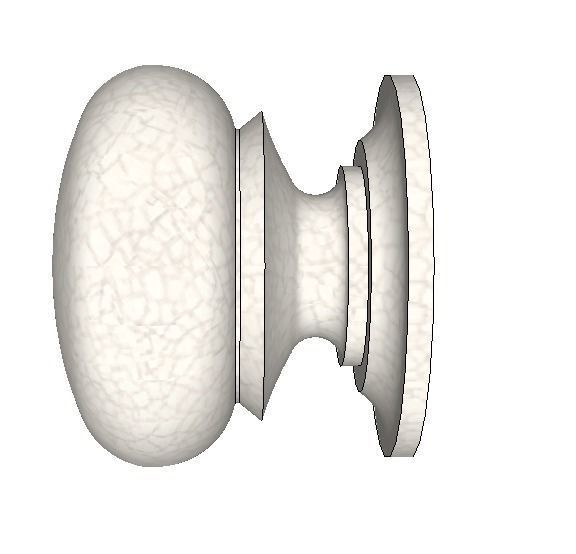 door knob crackle glaze Low-poly 3D model_5