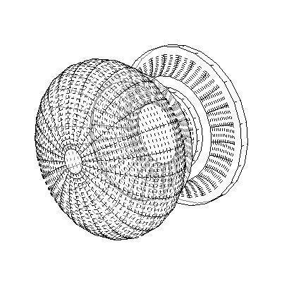 door knob crackle glaze Low-poly 3D model_2