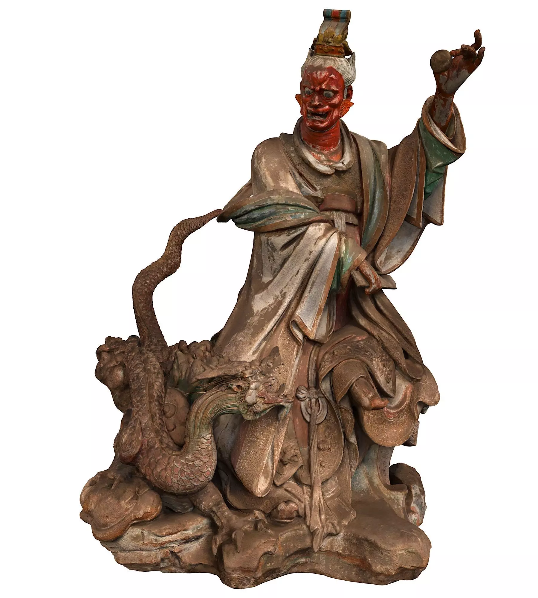 Deity Statue Sculpture 3D model