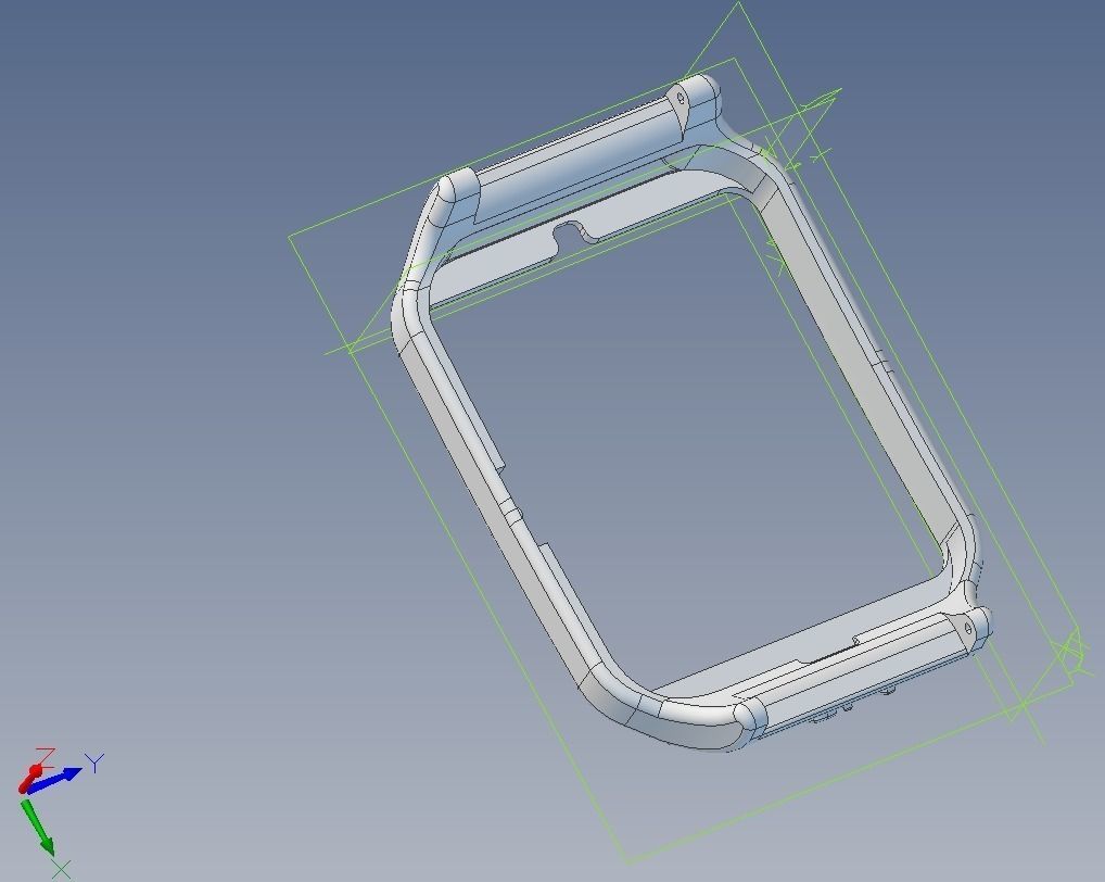 Watchband adapter for Sony Smartwatch 3 3D print model_2