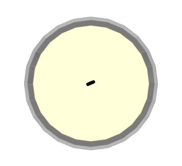 scented candle Low-poly 3D model_3