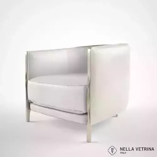 Nella Vetrina Paris Leather armchair 3D model