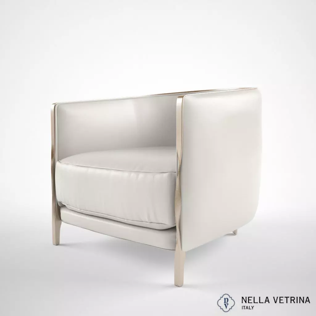 Nella Vetrina Paris Leather armchair 3D model_0