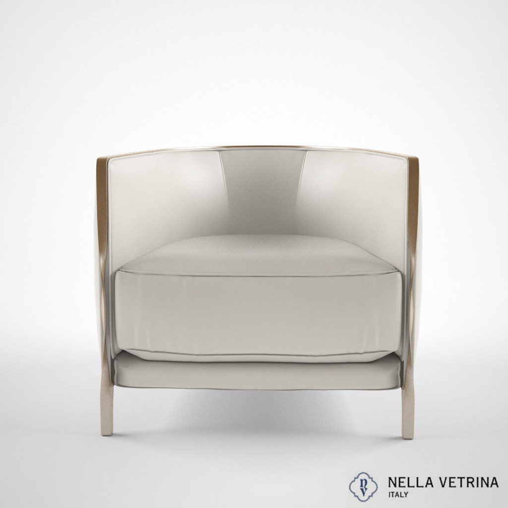 Nella Vetrina Paris Leather armchair 3D model_1