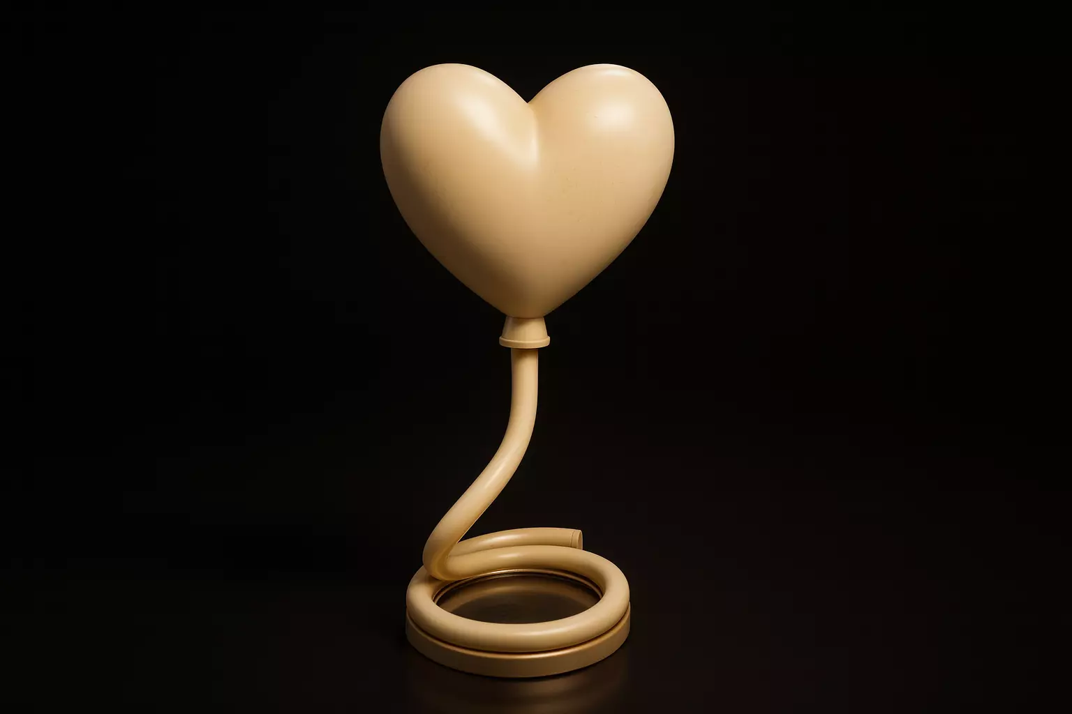 Heart-Shaped Love Sculpture Valentines Day Gift 3D print model