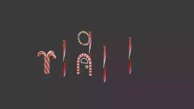 Gingerbread House  3D model 5