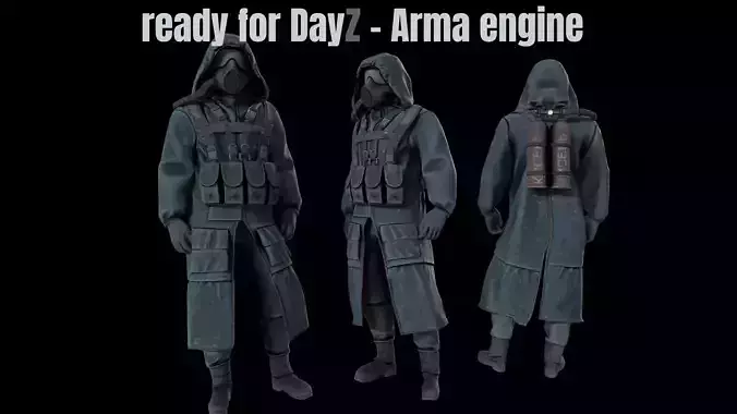 Hazmat coat suit in Stalker style