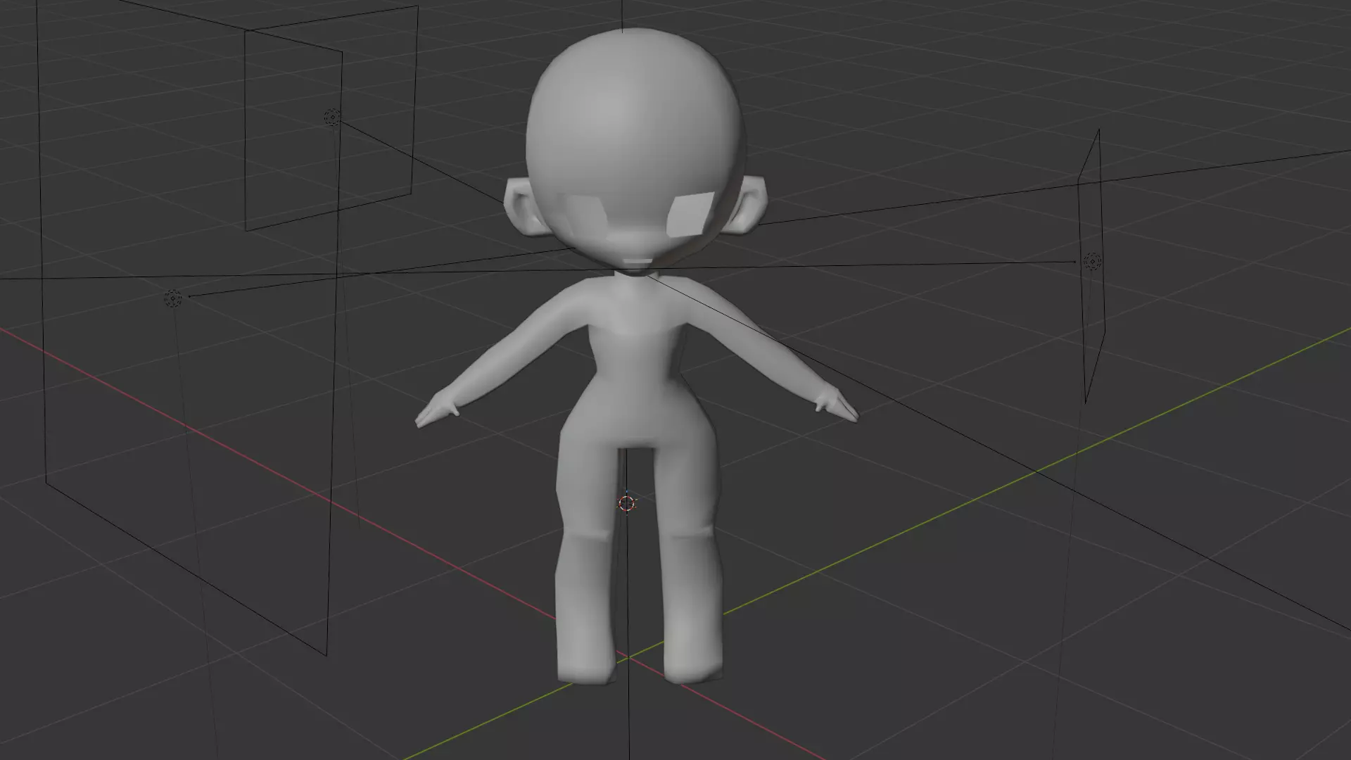 Chibi Base Mesh Model Free low-poly 3D model