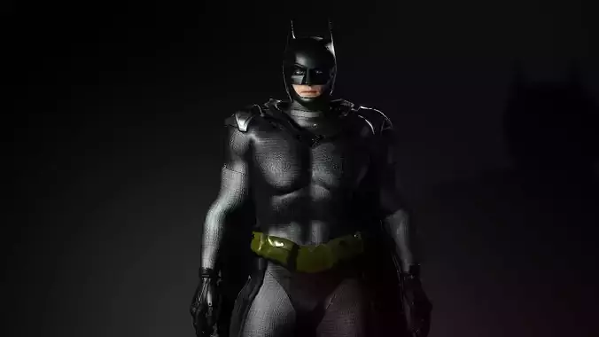 Batman Prototype Suit Low-poly 3D model