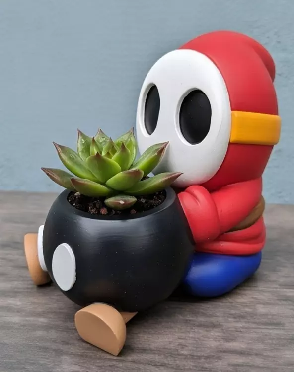 Shy Guy Pot 3D print model