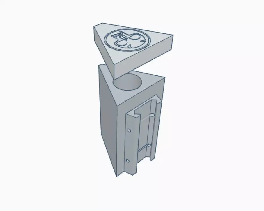 Picatinny Rail Mounted 18650 Battery Holder 3D print model