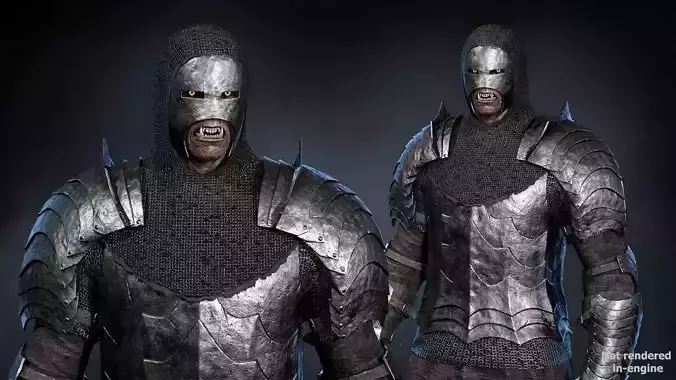 Orc Mercenary Game Ready