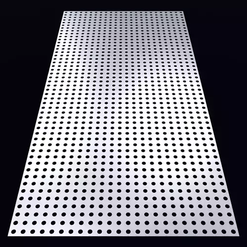 Perforated panel with 19 percent opening 25O55 3D model