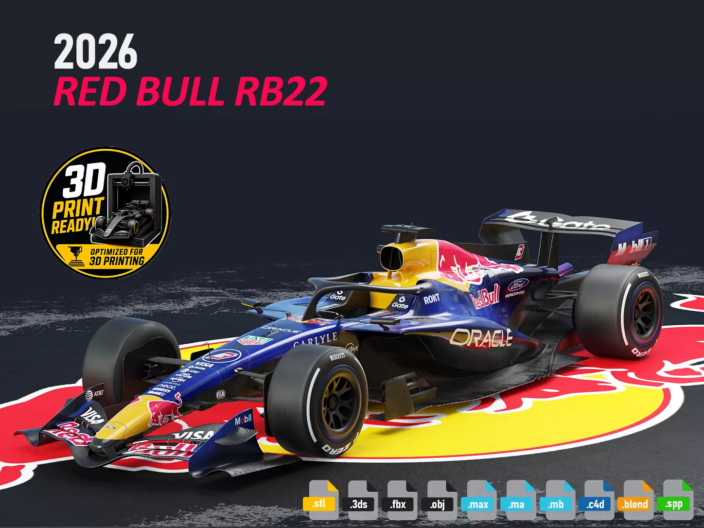 F1 Red Bull RB22 2026 3D model