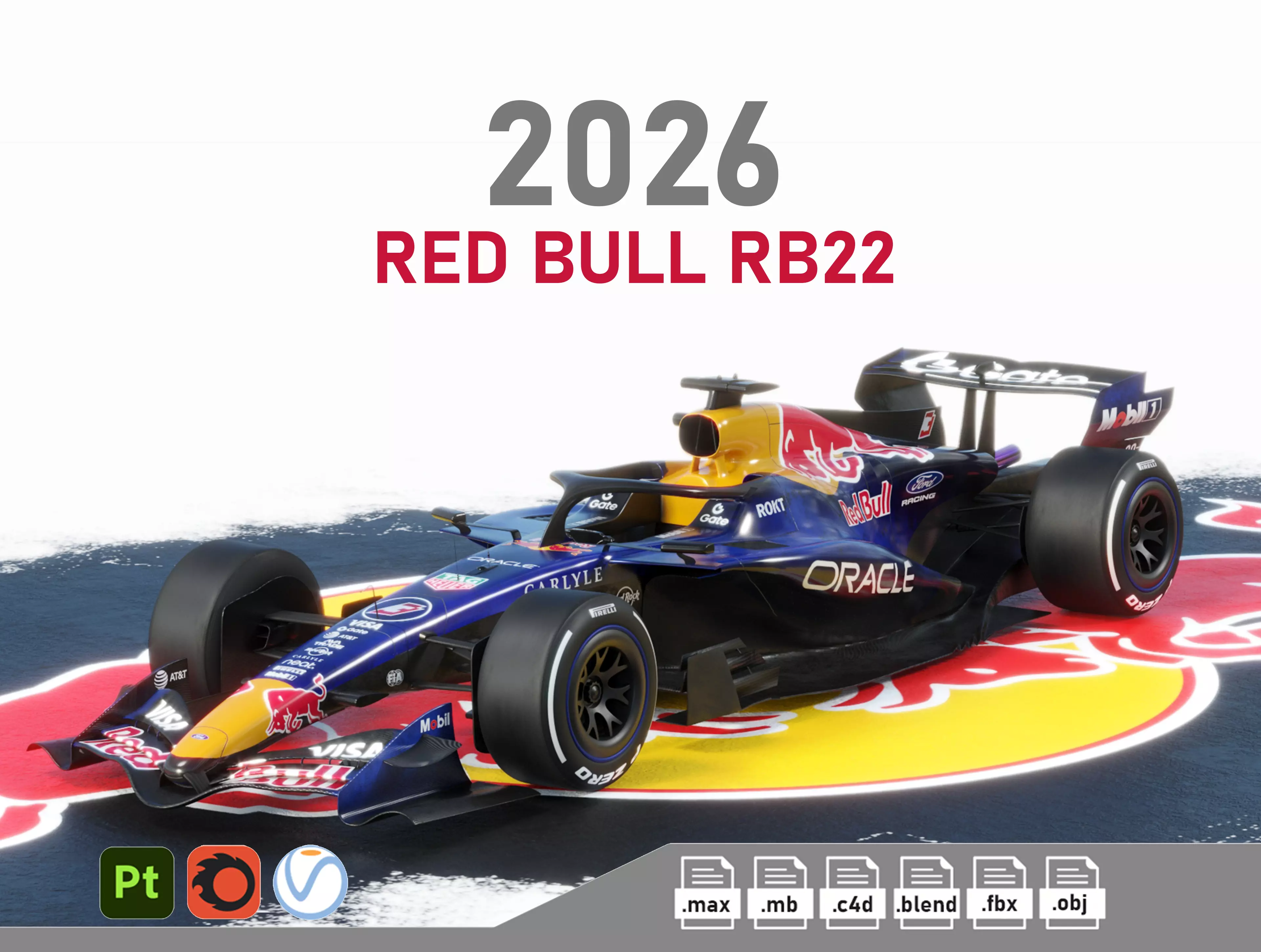 F1 Red Bull RB22 2026 3D model