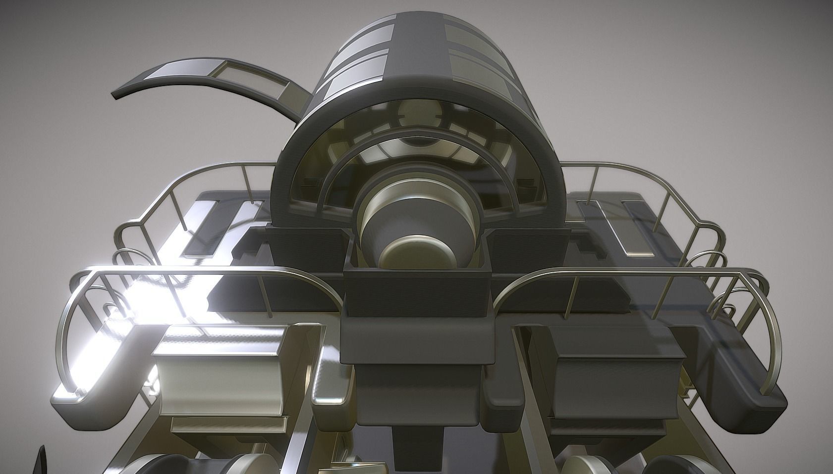 Futuristic Trike High Poly Version 2 3D model_3