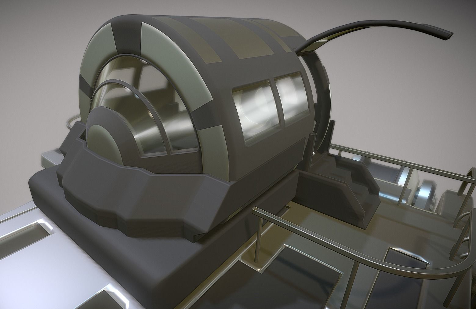 Futuristic Trike High Poly Version 2 3D model_7