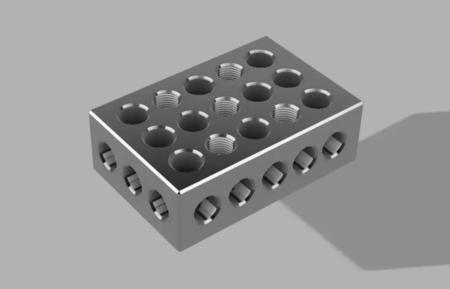 123 Machinist Block 3D print model