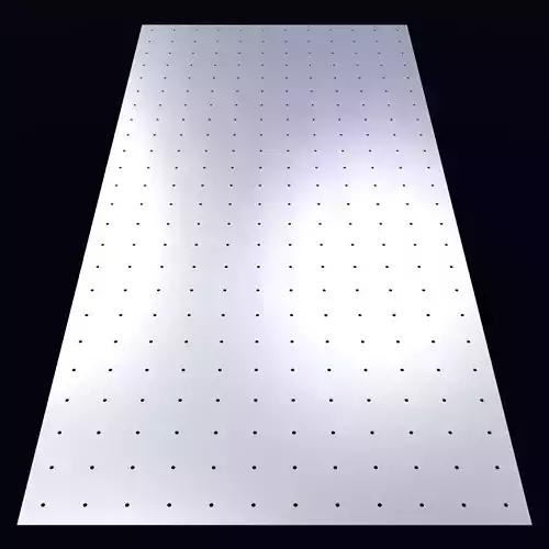Perforated panel with 1 percent opening 25O58