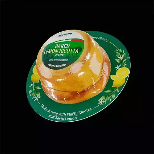 Baked Ricotta 3D model 4