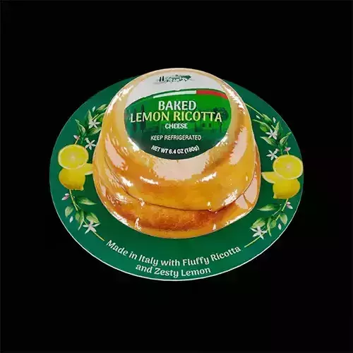Baked Ricotta 3D model 3
