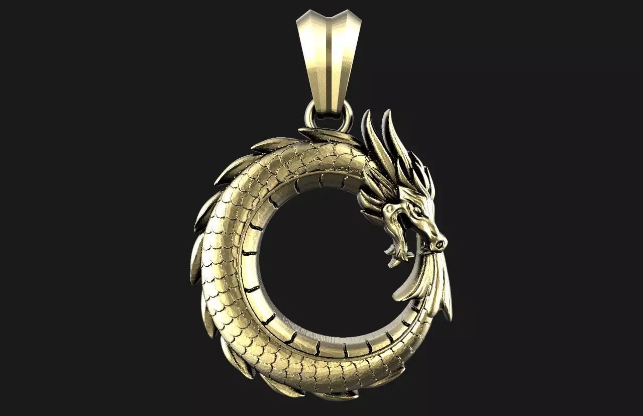Dragon pendant 3D print model