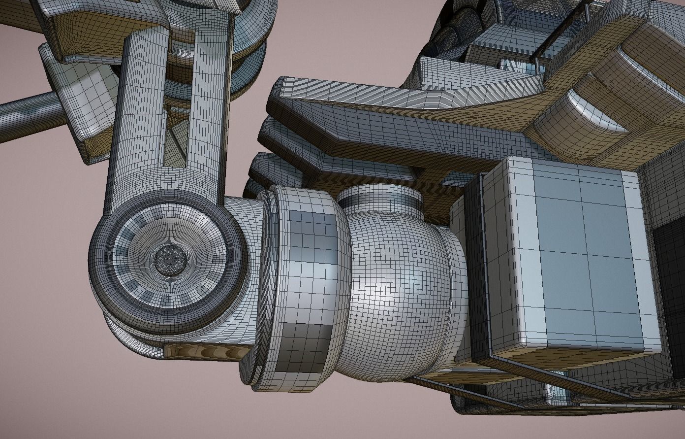 Futuristic Trike High Poly Version 3 3D model_19