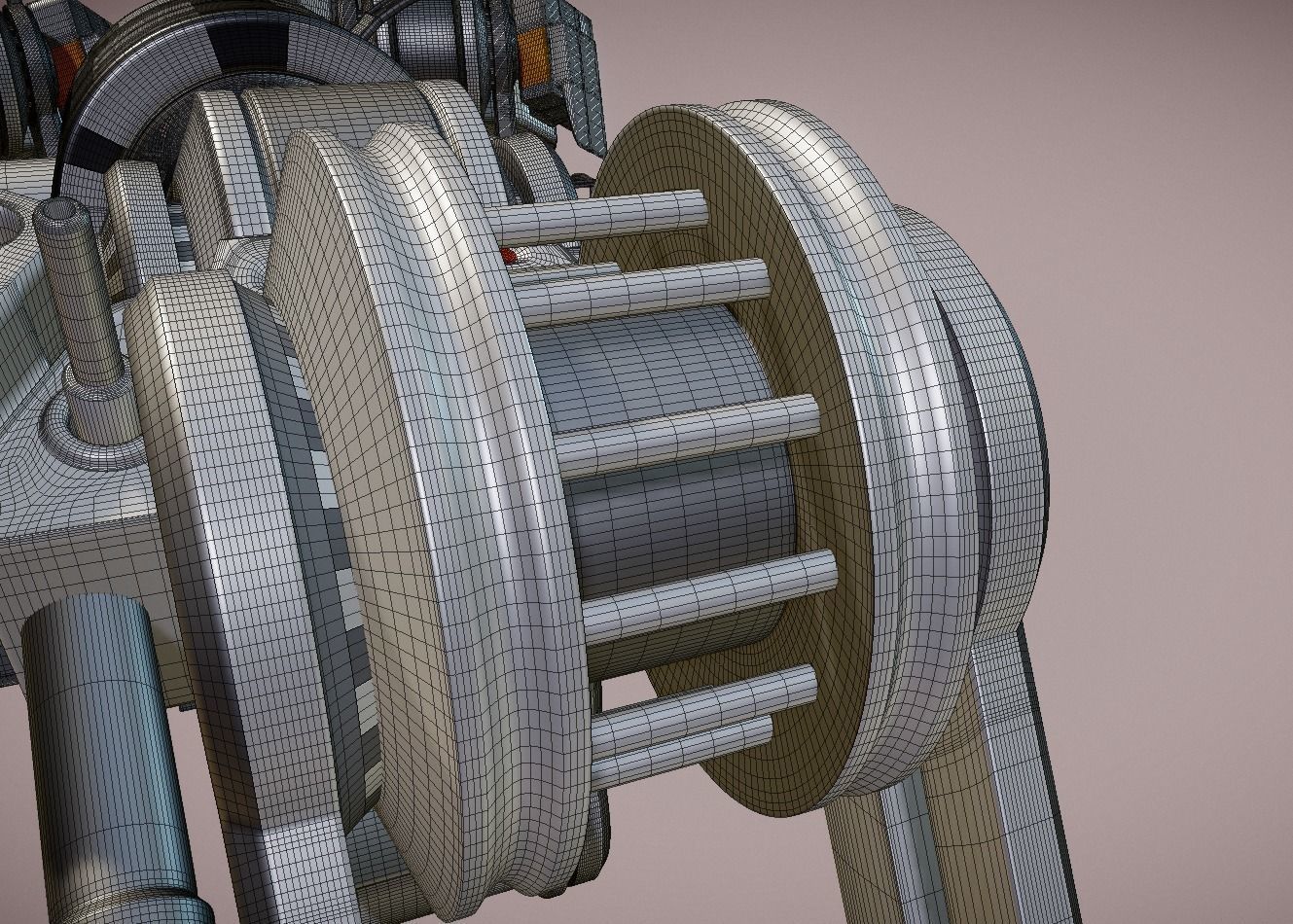 Futuristic Trike High Poly Version 3 3D model_9