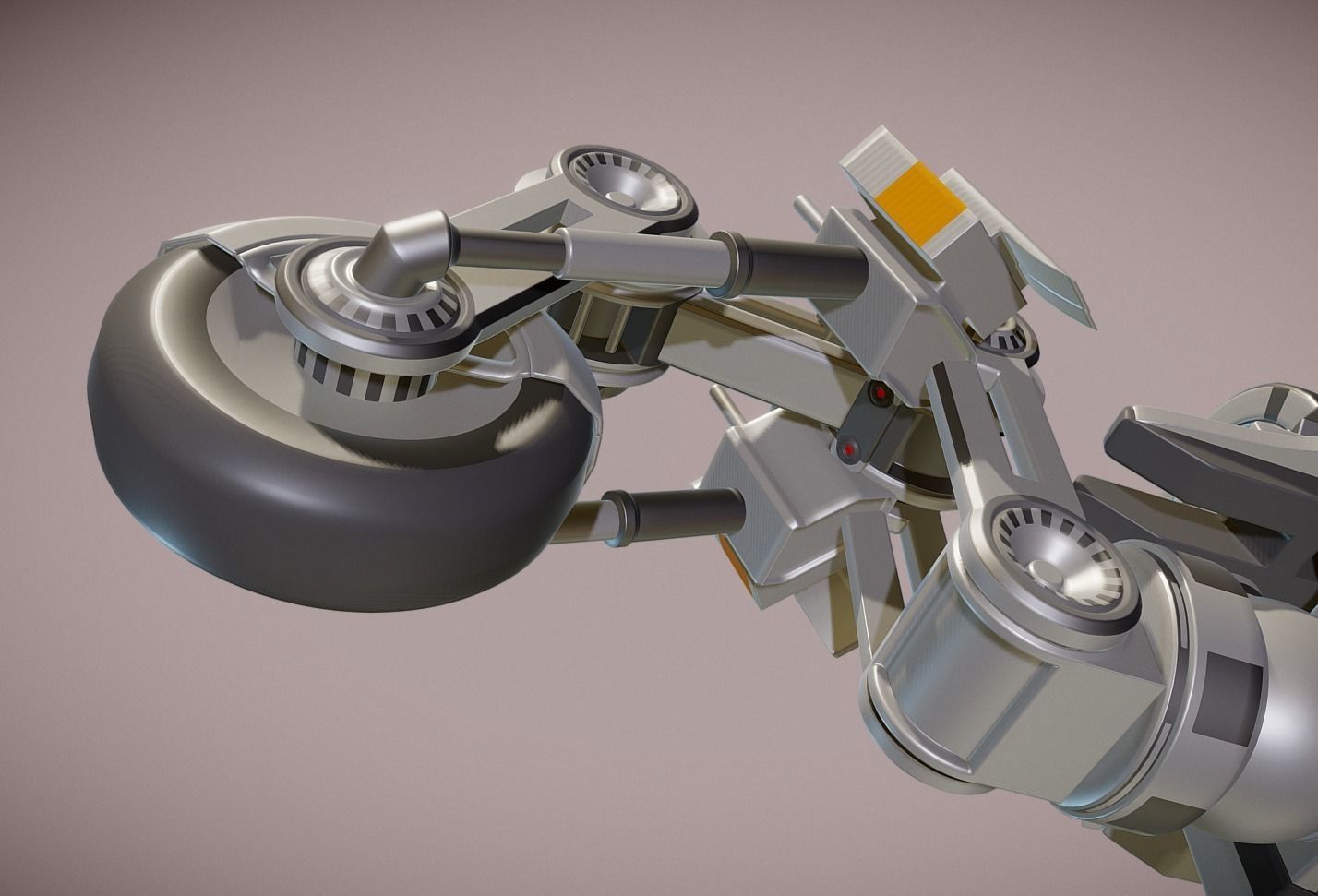 Futuristic Trike High Poly Version 3 3D model_7