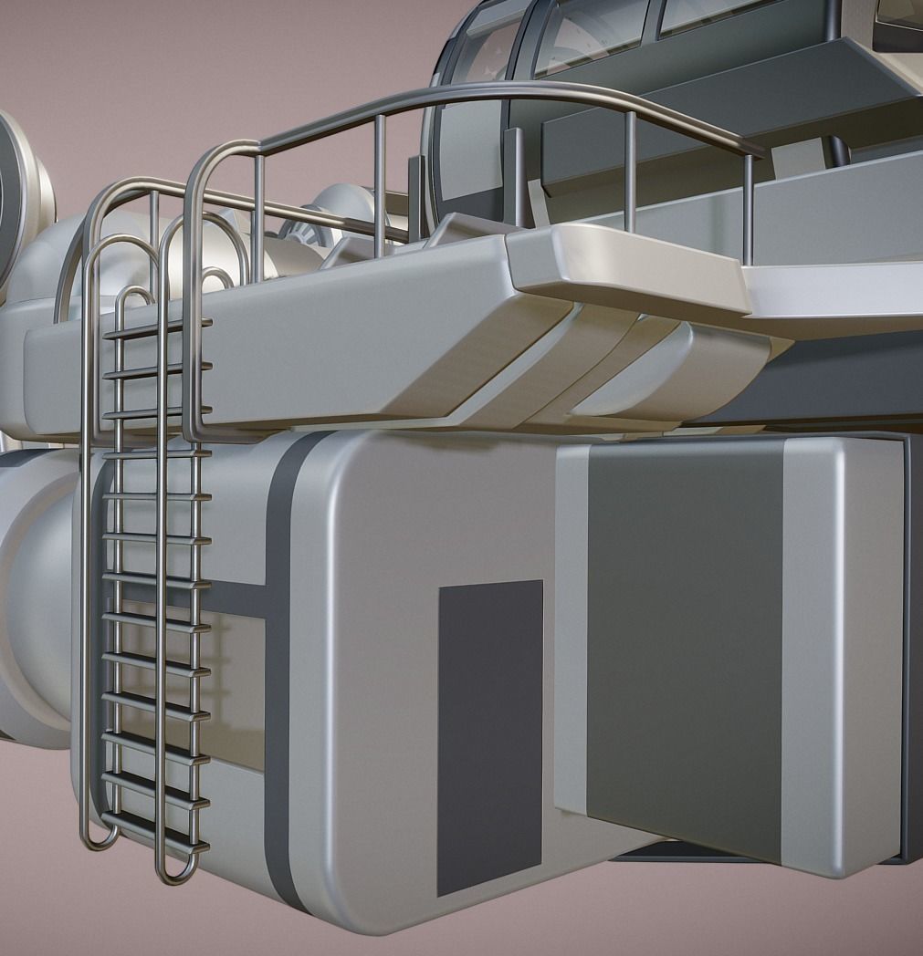 Futuristic Trike High Poly Version 3 3D model_14