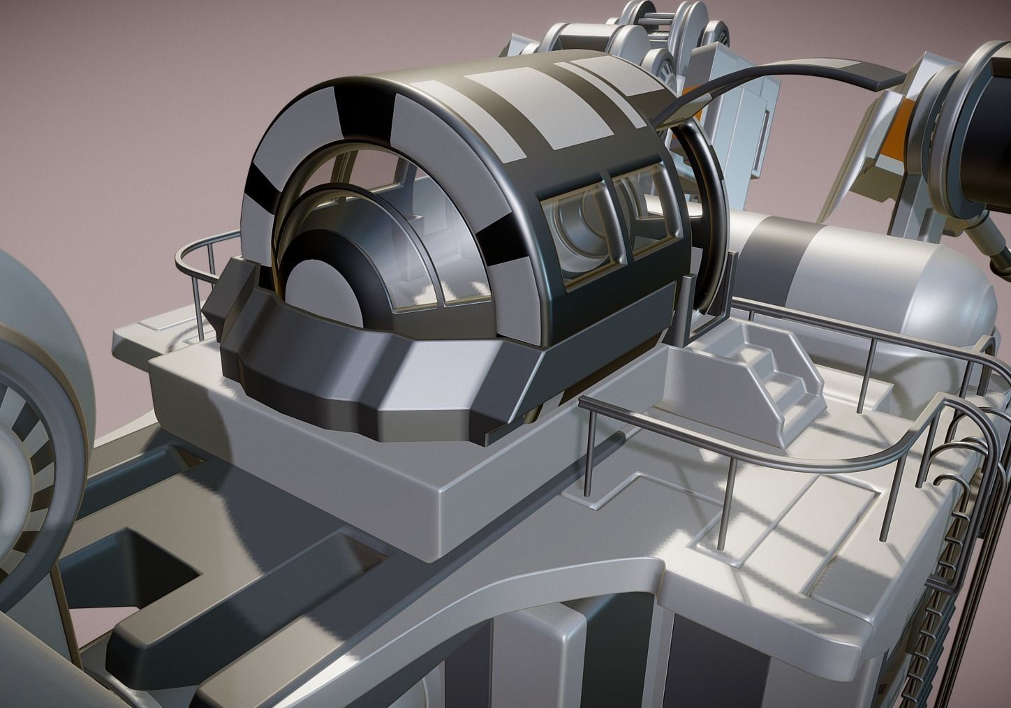 Futuristic Trike High Poly Version 3 3D model_5